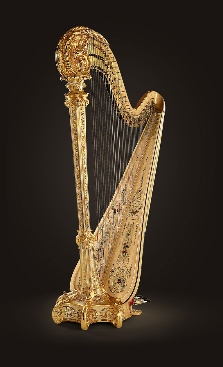 Bild der Harfe Lyon & Healy Louis XV Gold