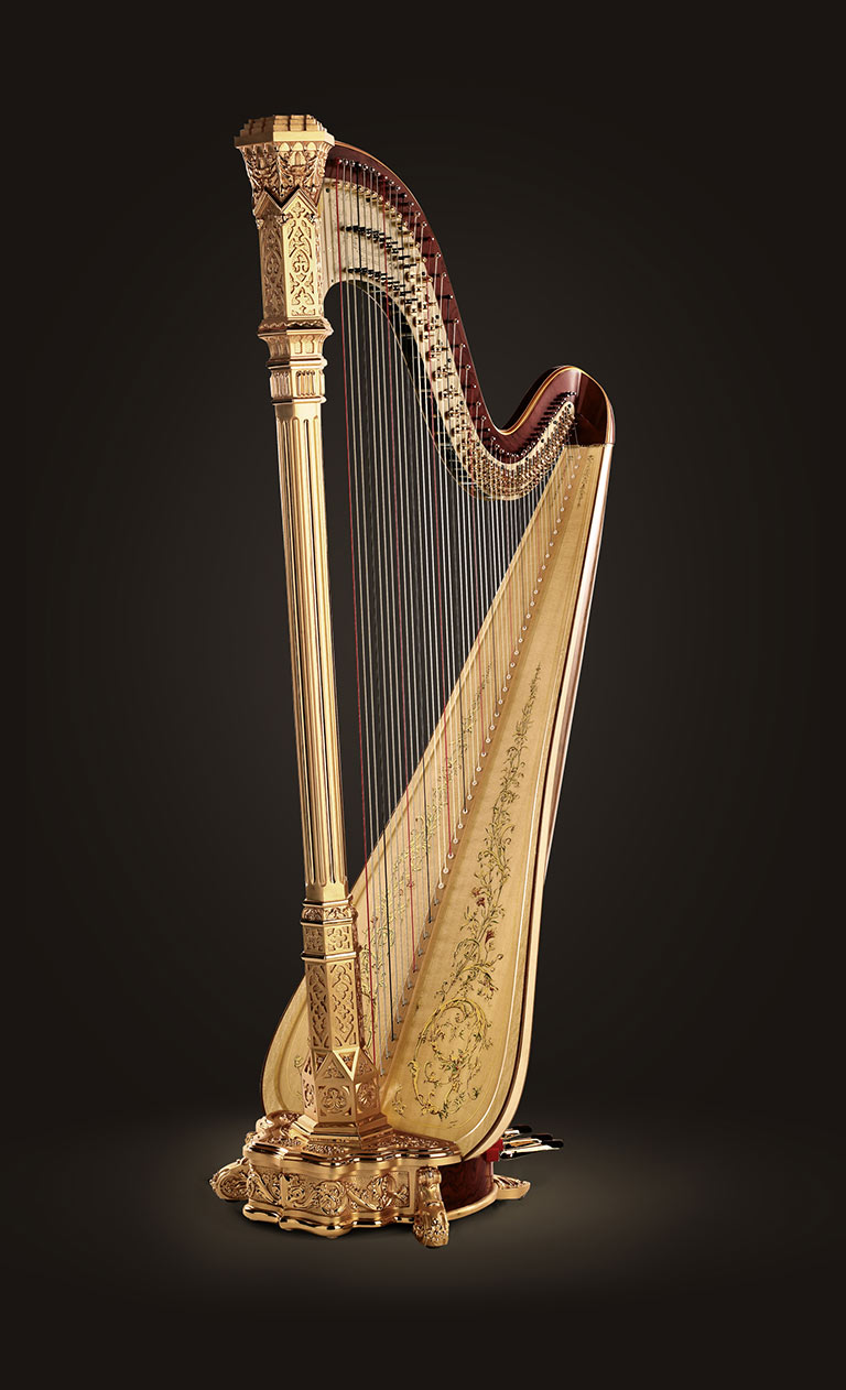 Bild der Harfe Lyon & Healy Style 3 Gold